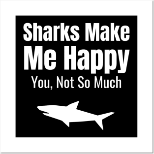 Shark Gifts for Shark Lovers - Funny Sharks Posters and Art